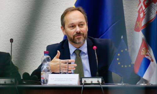 Ambasador EU u Srbiji Emanuele Žiofre,