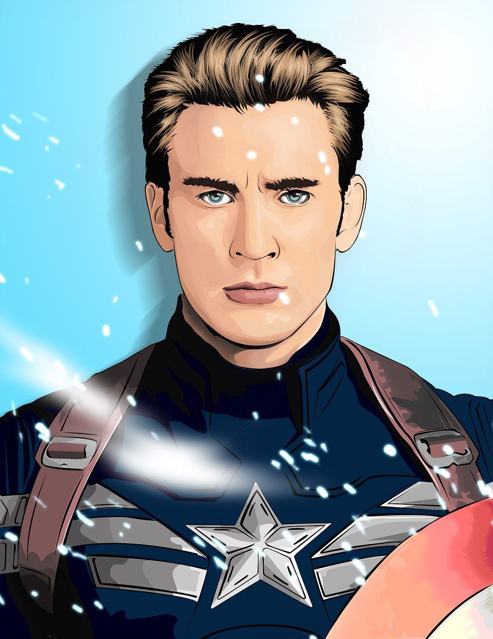 Kapetan Amerika Kris Evans (Pixabay)