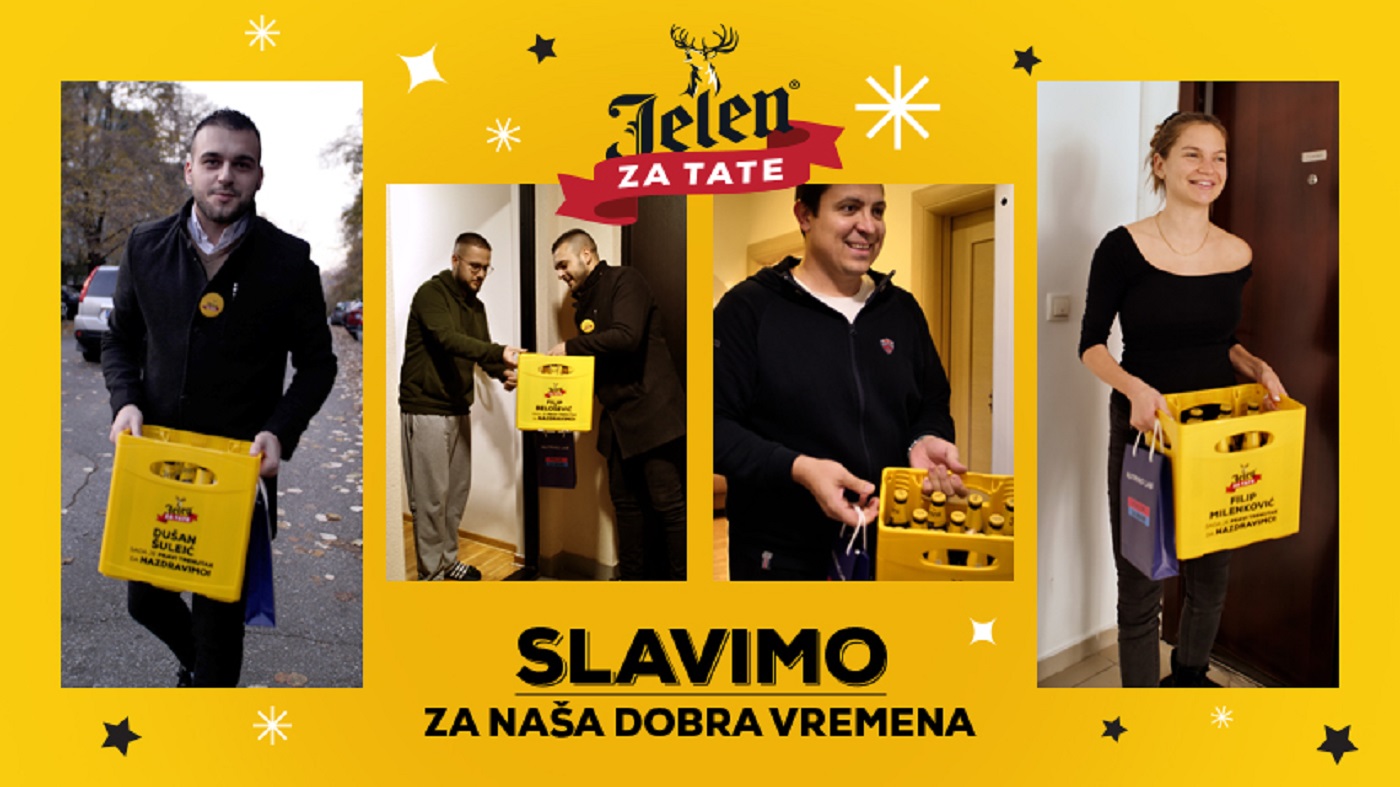 Η Jelen pivo αύξησε τη γιορτή των μπαμπάδων σε 8.200 σπίτια σε όλη τη Σερβία