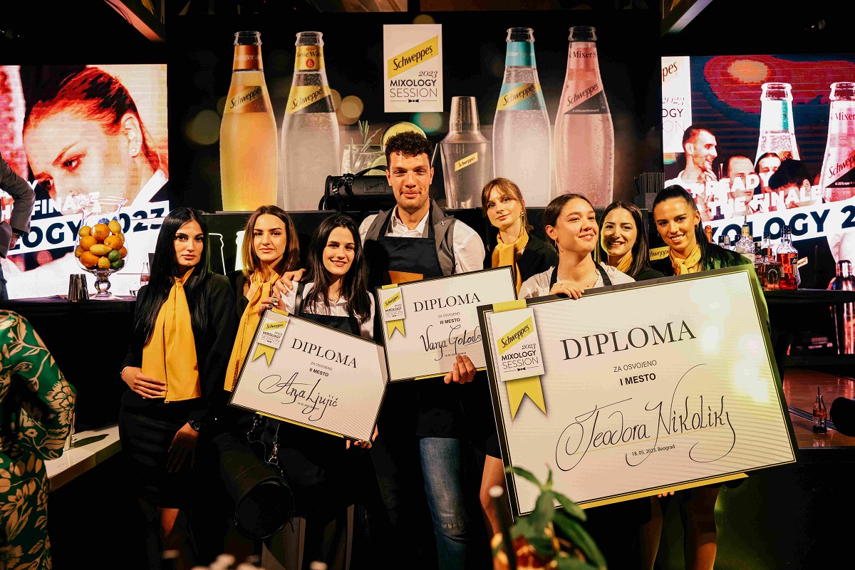 Winners of the Schweppes Mixology competition