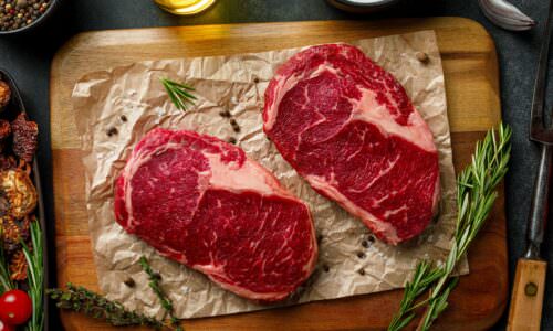 Biftek vagi, izbacivanje crvenog mesa