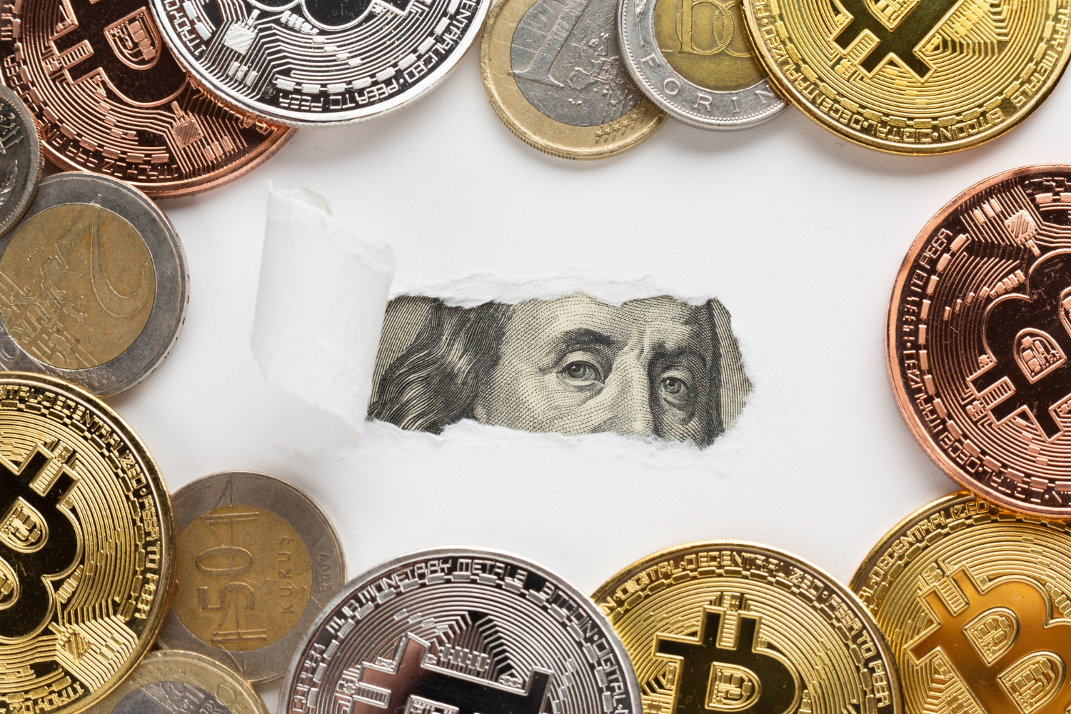 Bitkoin, dolar