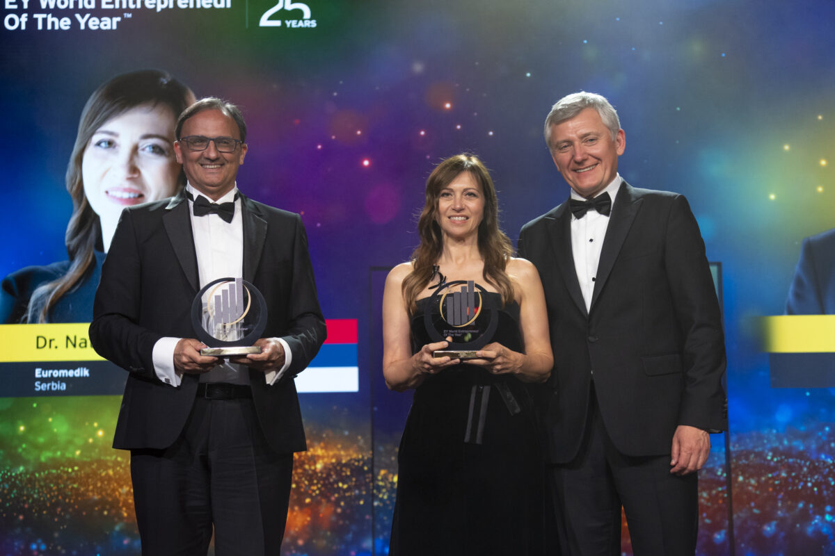 Dr Nataša Zlatarić i dr Nenad Zlatarić, Euromedik u izboru za EY Svetskog Preduzetnika godine 2025