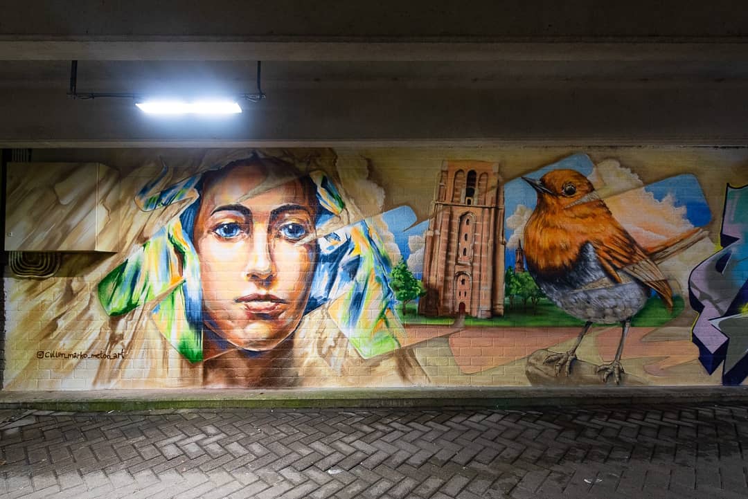 grafit, mural
