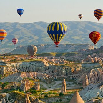 Kapadokija, turska, balon