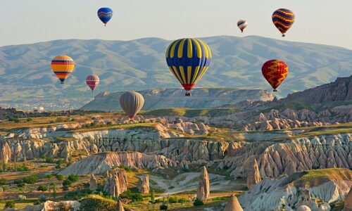 Kapadokija, turska, balon