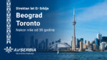 Er Srbija, Toronto, avio-linija