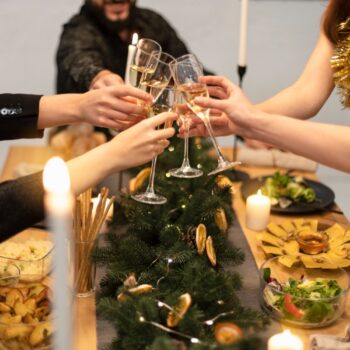 Nova Godina, New year spend with friends and celebrating