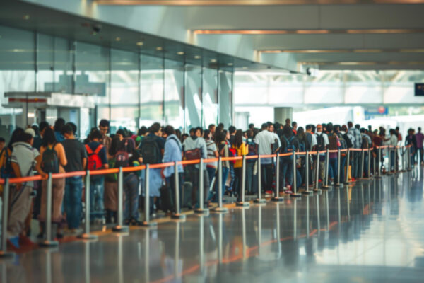 aerodrom, avion, EES, granična kontrola, red, ćekanje