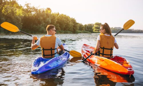 Finska, kajak, jezero, putovanja