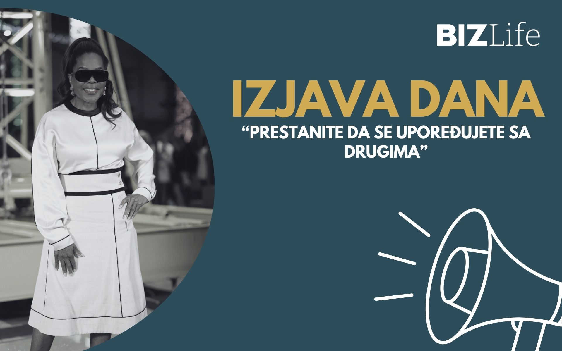 IZJAVA DANA: „Prestanite da se upoređujete sa drugima“