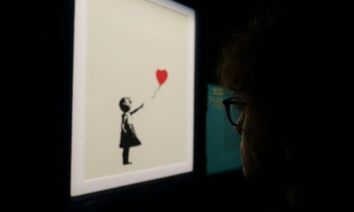 Banksy. grafit, mural