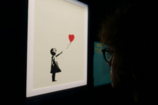 Banksy. grafit, mural