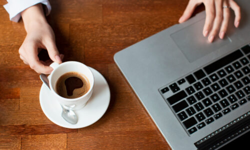 kafa, posao, biznis, laptop
