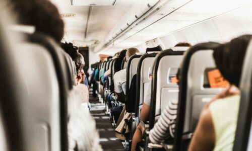 avion, putnici, sedište u avionu, let