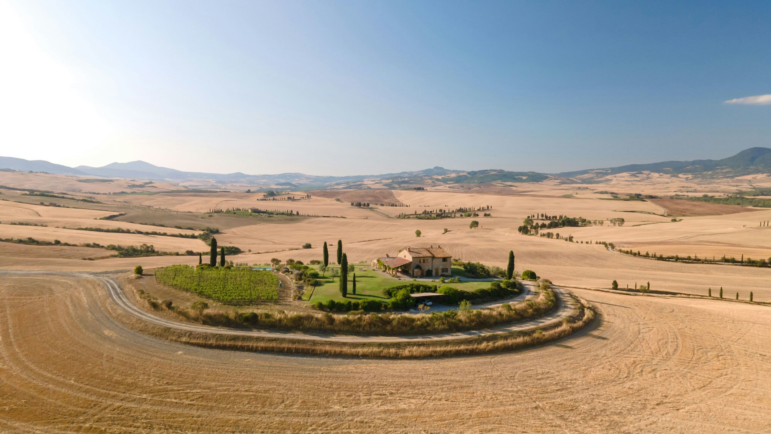 vila, Villa Pienza, toskana