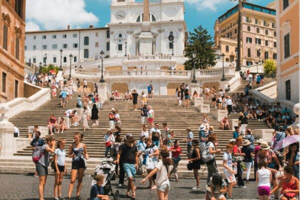 turisti, turizam, italija, rim