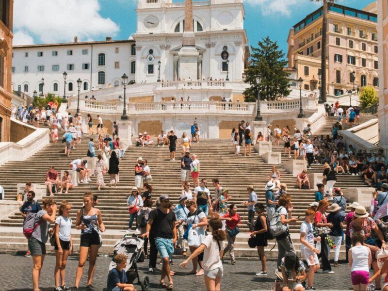 turisti, turizam, italija, rim