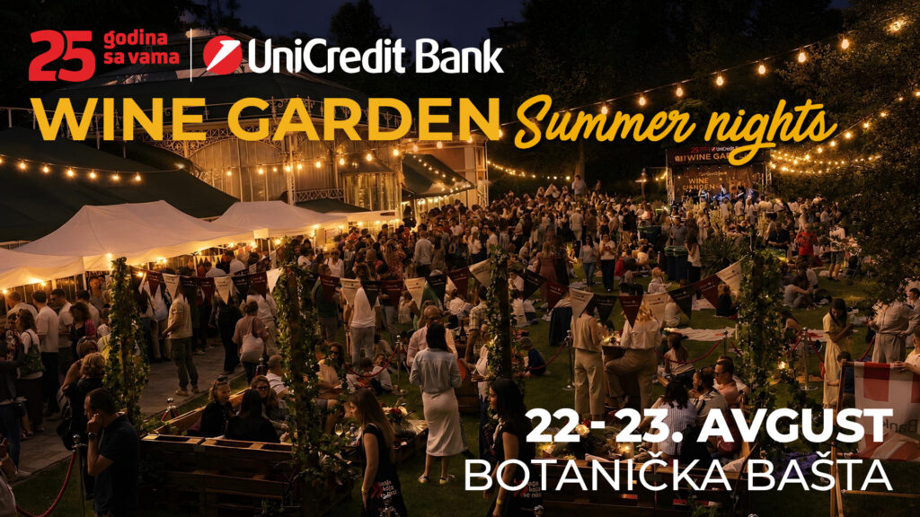 Wine Garden Summer Nights: Evo šta vas čeka u Botaničkoj bašti 22. i 23. avgusta