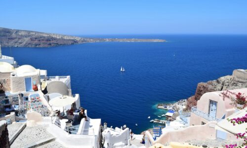 santorini, grčka, odmor, more