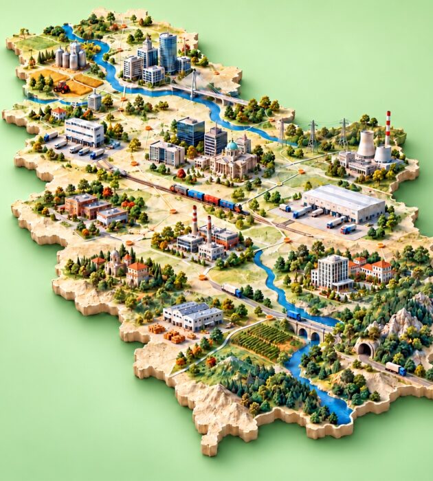 Privredna mapa Srbije